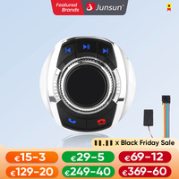 Junsun Universal Car Wireless Steering Wheel Control Button for for Android Car Radio 8 Key Functions Cup Shape With LED Light