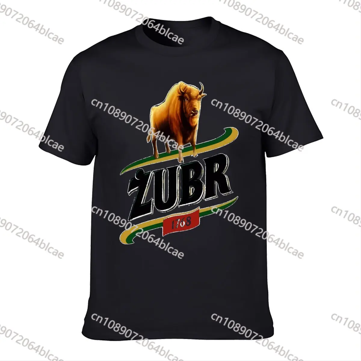 Zubr Biala Koszulka Polska Polski Browar Piwo Alkohol camiseta Koszulki Meskie