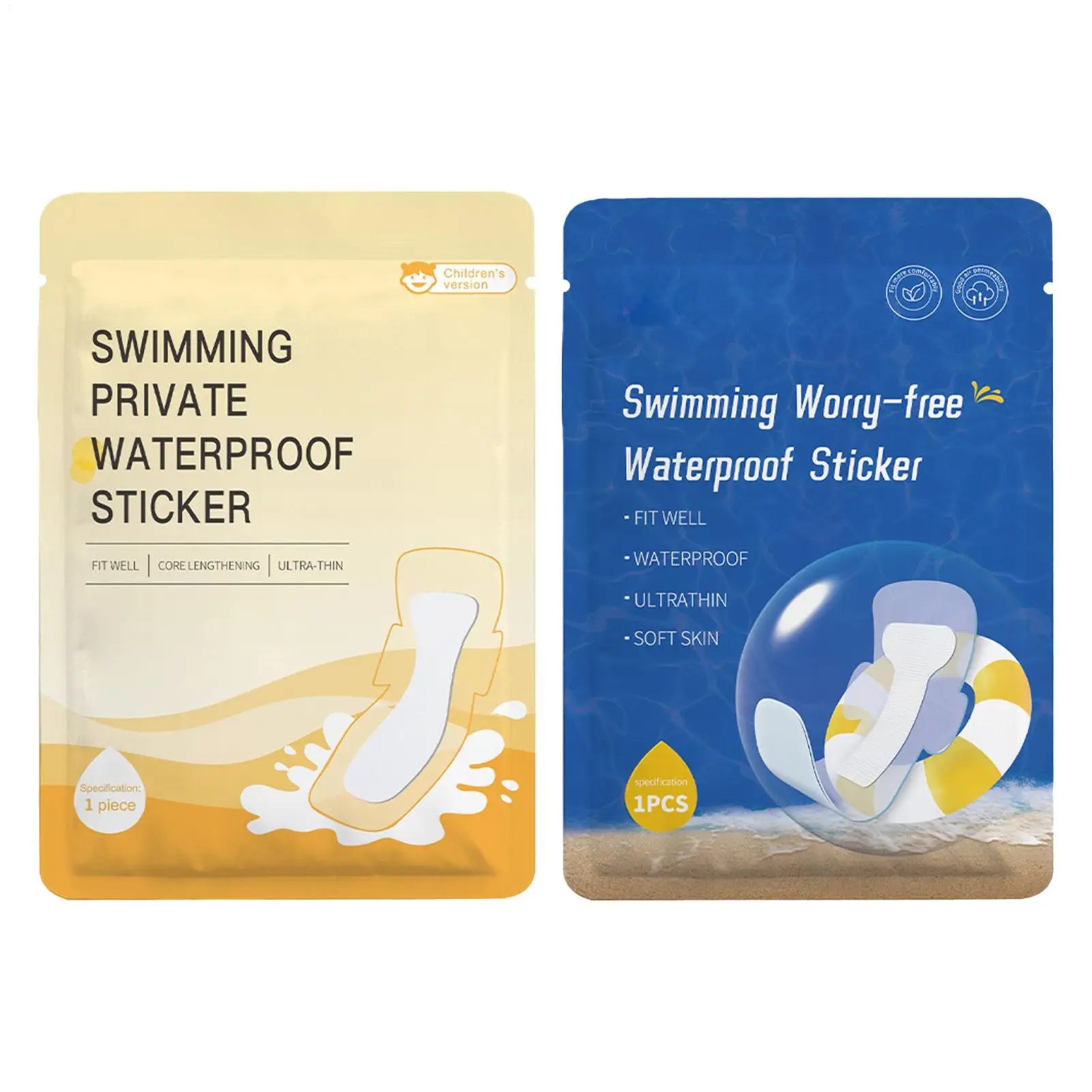 Waterproof Women Private Patches Safe PU Breathable Swimming Private Sticker Protective Prevent Dirts Waterproof Sticker