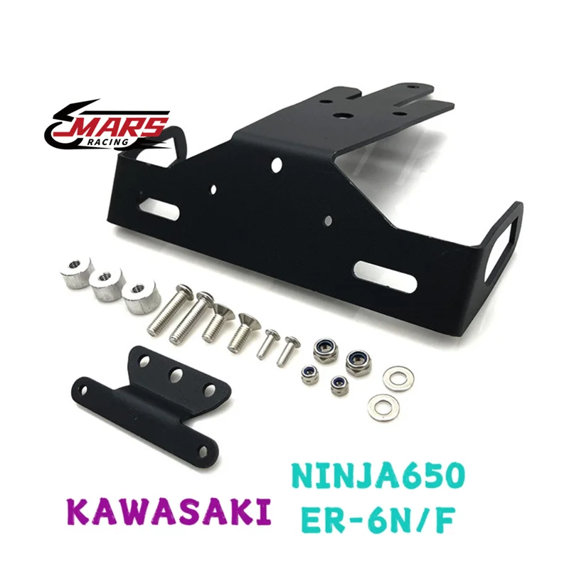 

Для KAWASAKI NINJA650 2013-2015 ER-6N/F 2012-2015 мотоциклетный светодиодный светильник сзади с коротким хвостом, держатель номерного знака, кронштейн рамки