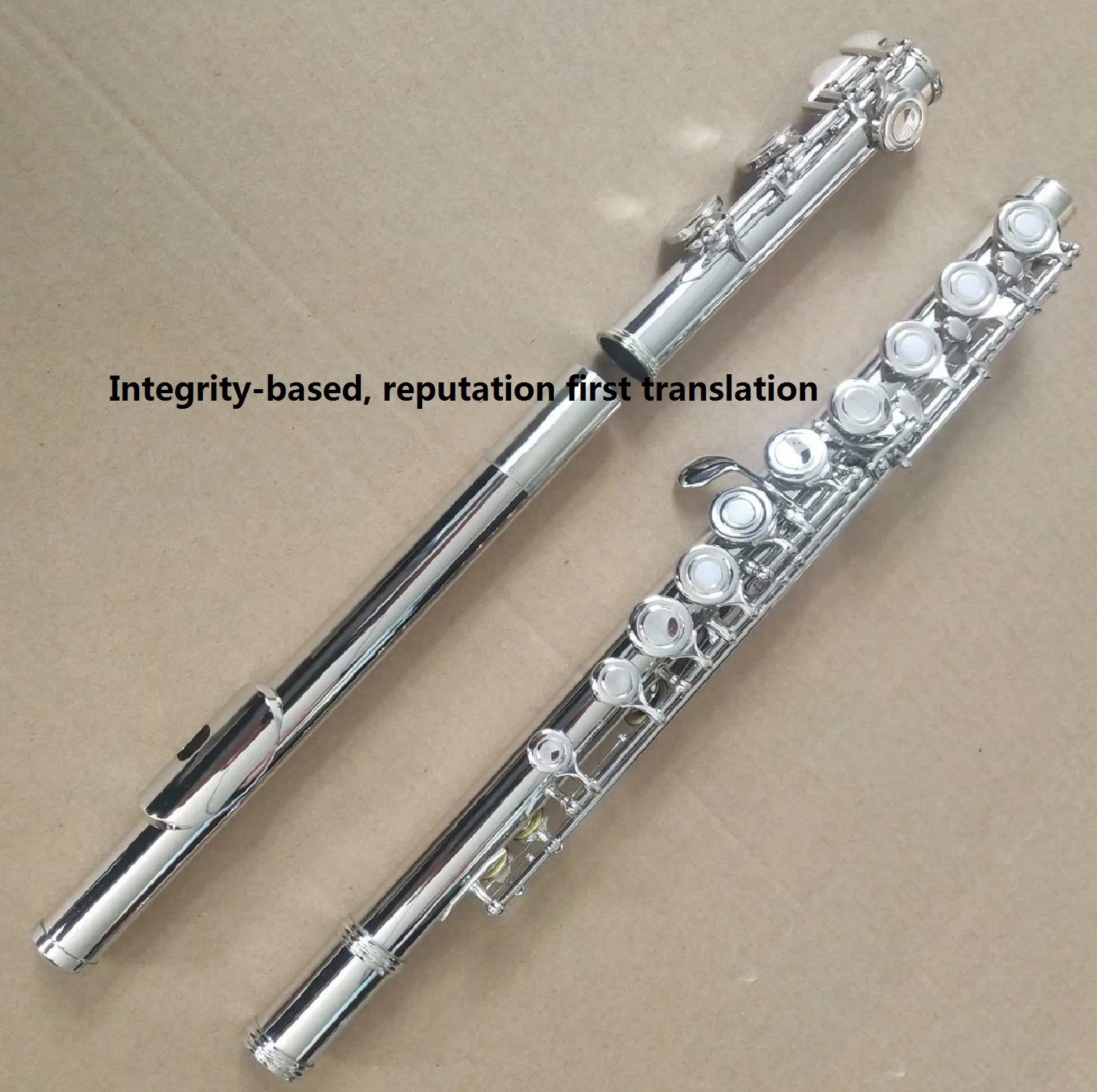 Excellent flute, 16 holes, nickel plated，Yamaha type