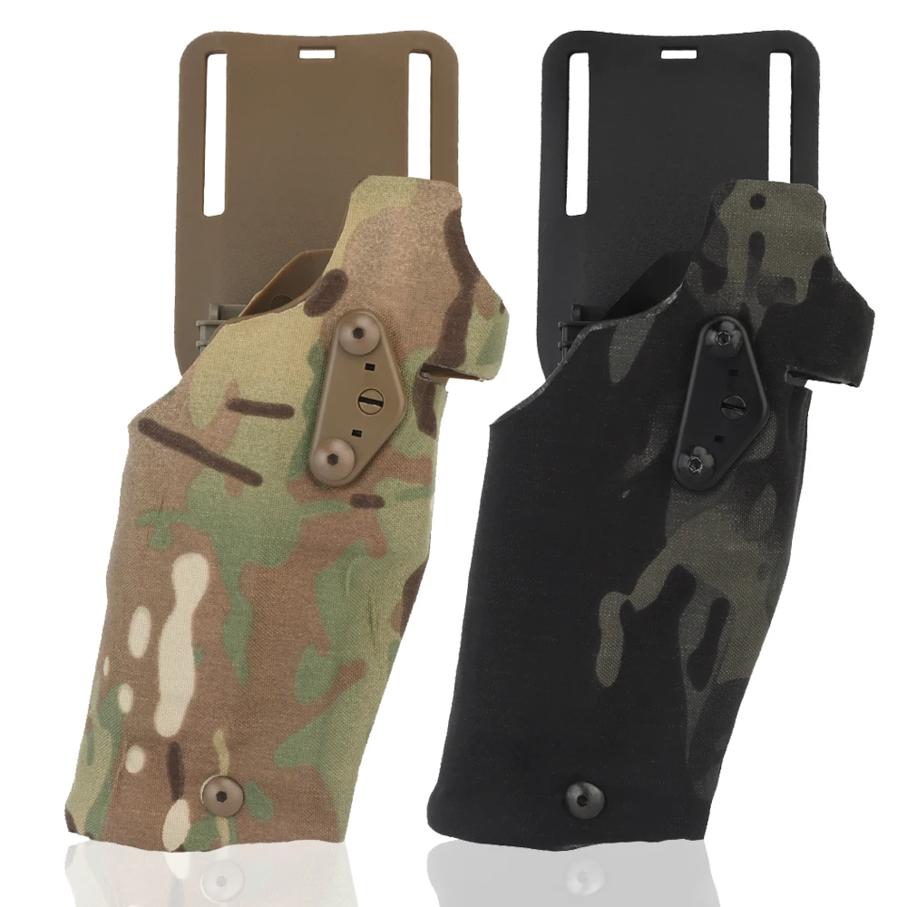 Funda táctica G17 G19 X300: bloqueo rápido, correa muslo y linterna - imagen 2