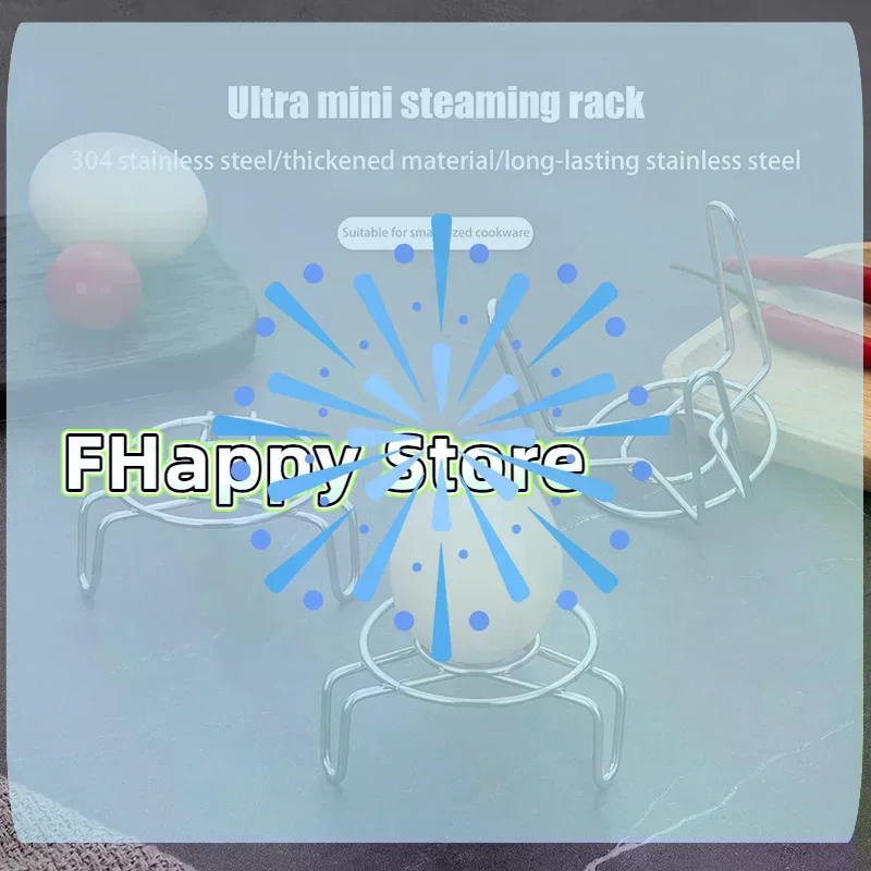 [MA]Ultra Mini Steaming Rack Small Stainless Steel Height And Height Small Leg Rack Health Pot Thermos Cup Small Pot Rack 3size