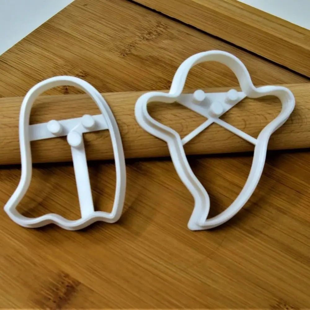 

Ghosts Shapes Halloween Cookie Cutters Set Kitchen Accessories Plastics Cookie Baking Mold DIY Reusable 2 Ghost Cookie Cutters