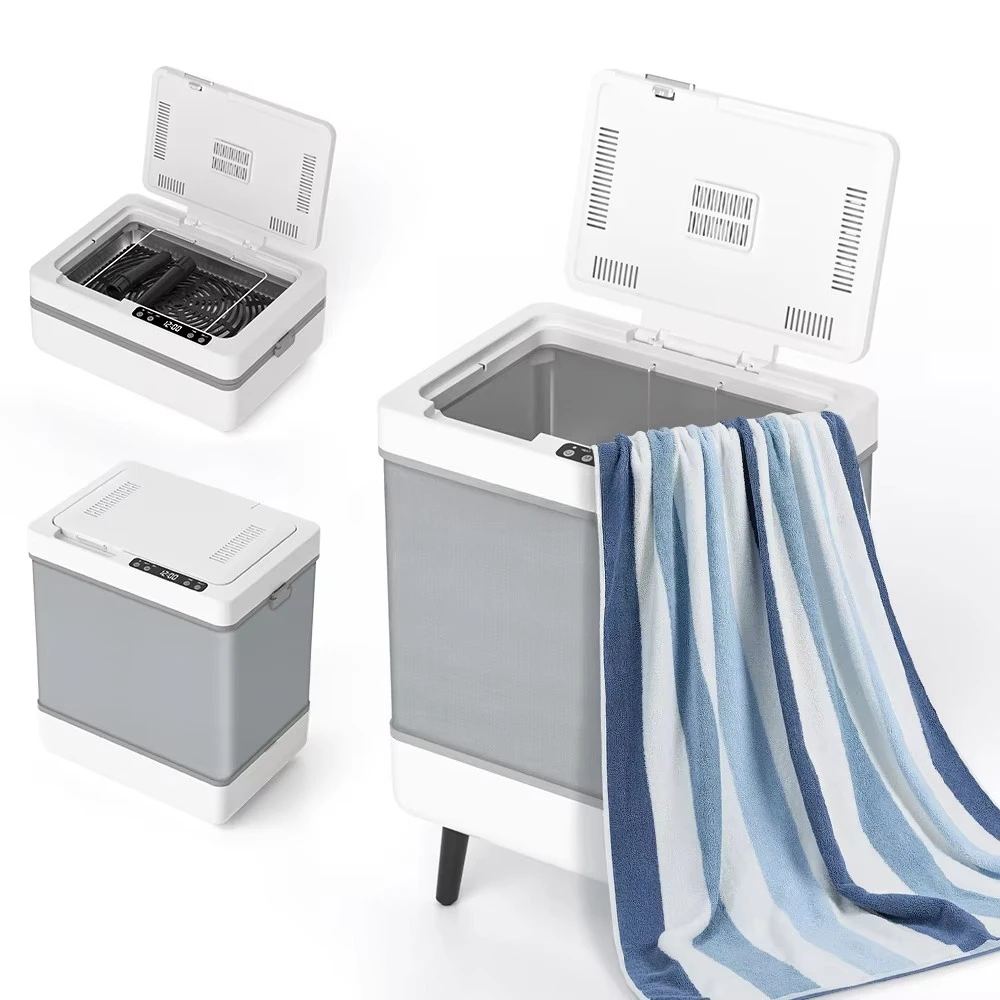 Towel Warmers for Bathroom, Foldable Hot Towel Warmer Bucket, Heat & Dry 2-in-1, Large Capacity(35L), Bathrobes, Blankets