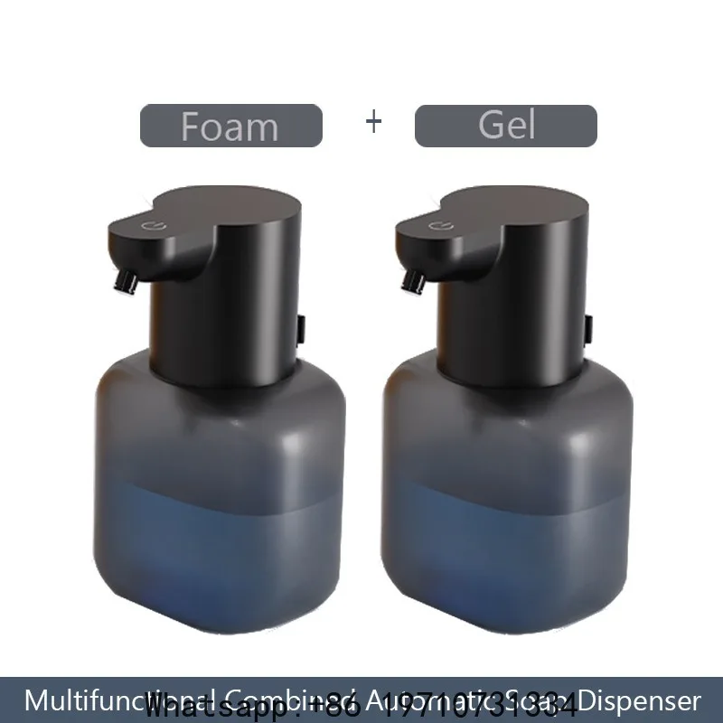2PCS Automatic Soap Dispenser For Shampoo & Body Wash 4-Speed Adjustable Touchless Sensor Foaming Dispenser For Bathroom