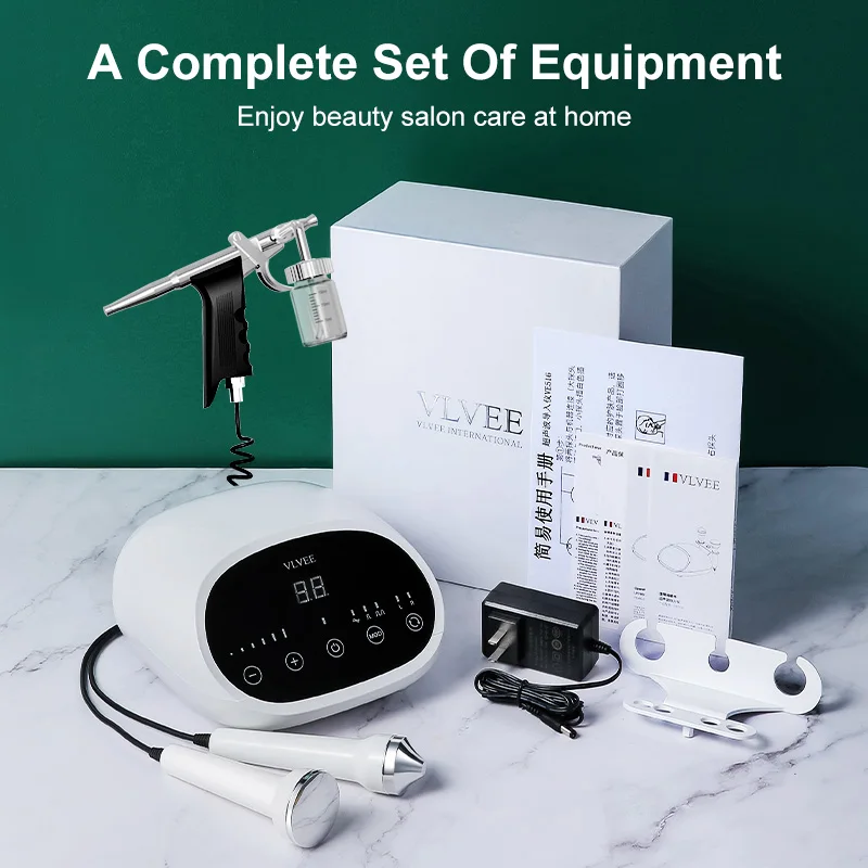 VLVEE 3 في 1 جهاز تجميل الوجه التنظيف العميق شد الوجه العناية بالعين الجسم سبا مدلك جهاز تجميل منزلي صالون تجميل