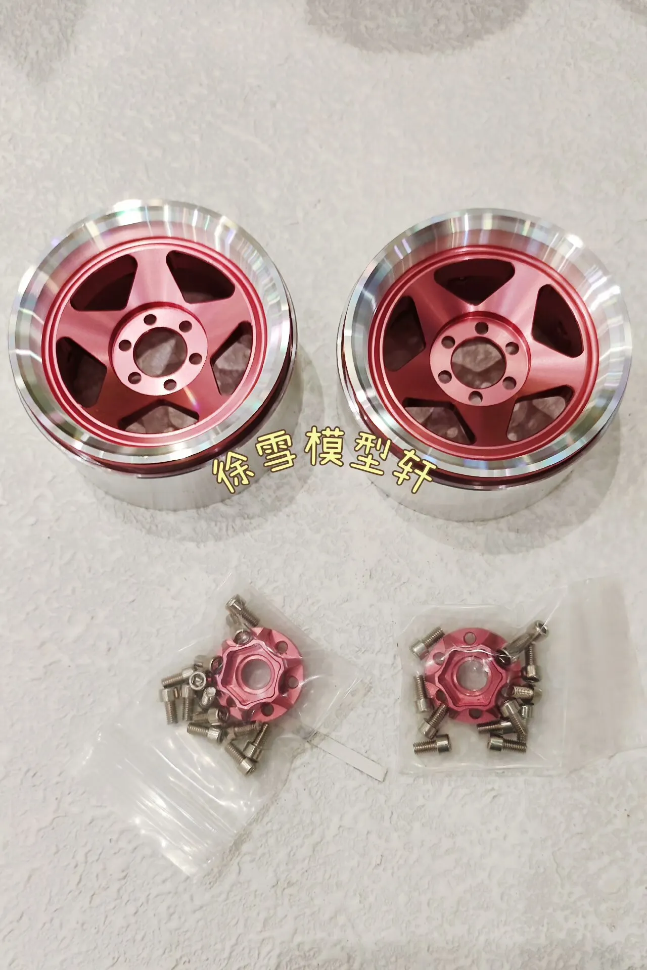 4 قطعة 2.2 بوصة المعادن الوردي عجلات محور ل 1/10 RC الزاحف سيارة Traxxas TRX4 المدافع برونكو محوري SCX10 RC4WD D90 جيب الشبح أجزاء