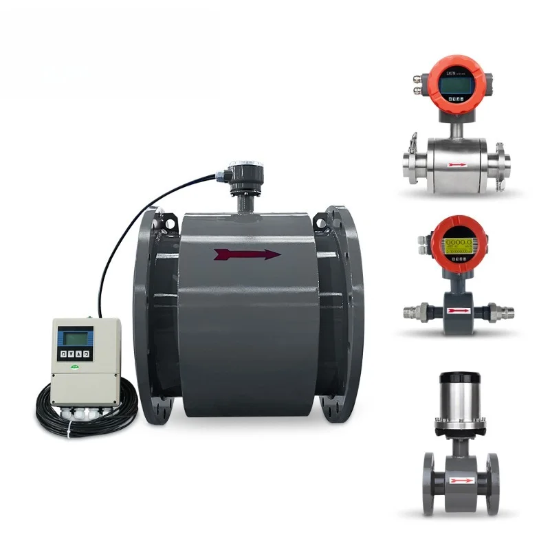 Persistent intelligent self-diagnosis conductive liquid RS485 24VDC multi-parameter measurement magnetic flowmeter