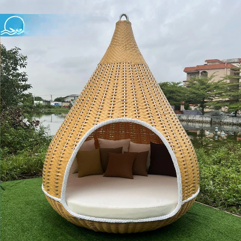 Clock in double swing, outdoor leisure hanging basket hanging chair rattan chair, indoor balcony lazy hanging rattan hammock