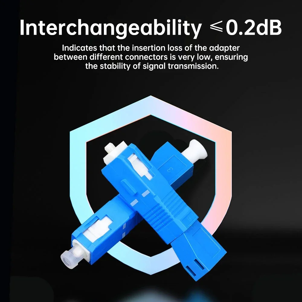 Natalink SC/UPC Maschio a LC/UPC Femmina Connettore in fibra ottica FTTH Adattatore monomodale per localizzatore visivo di guasti Misuratore di potenza ottica
