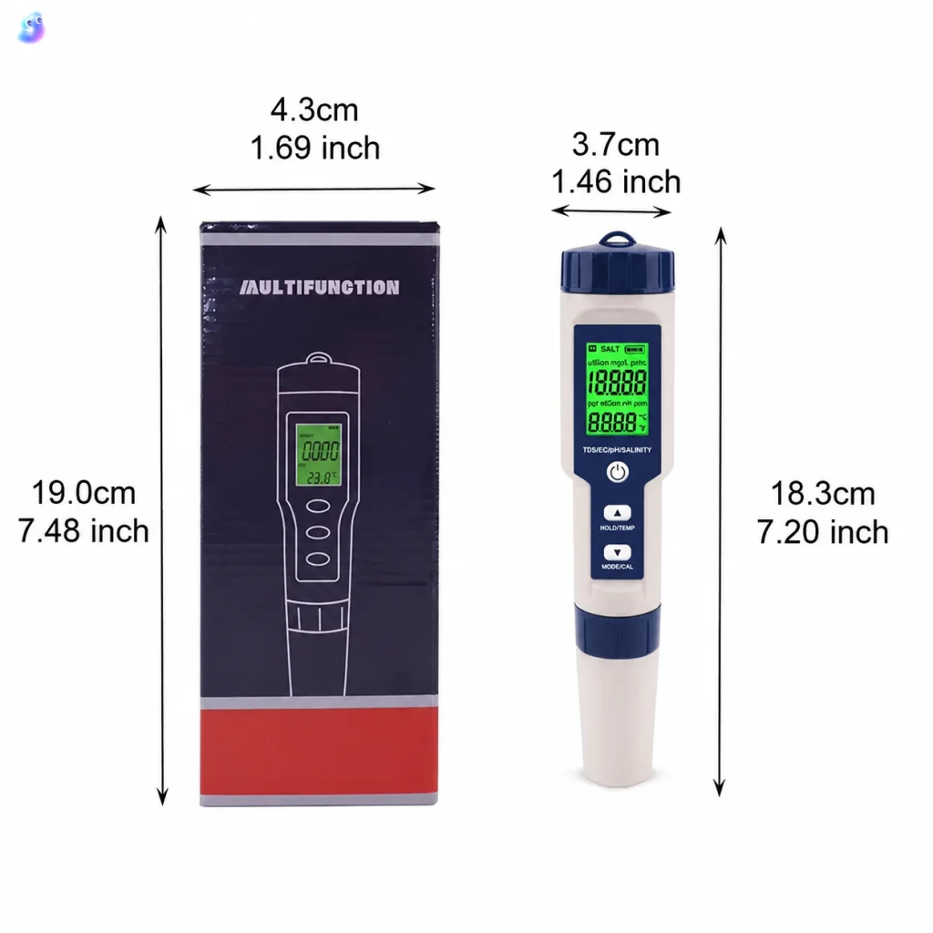 Medidor digital 5 en 1 de PH, - Ec Meter Digital reseña y precio