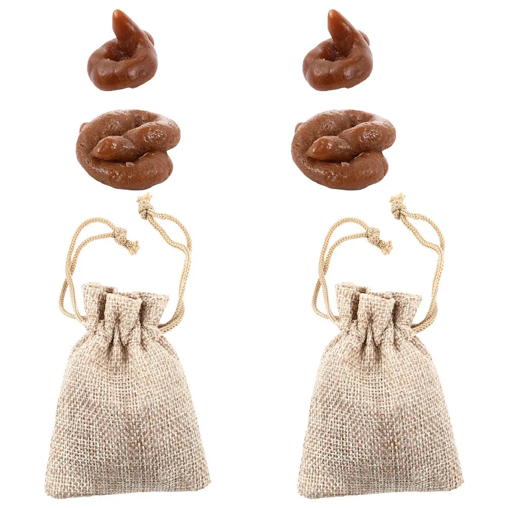 

2Pack Simulation Poo Prank Cat Feces Realistic Tpr Trick Props for Halloween April Fool's Day Party Jokes gifts