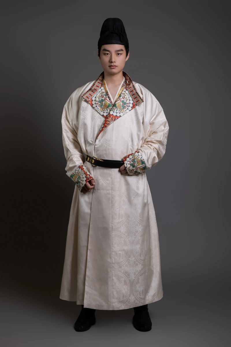 Broccato adulto tradizionale cinese Costume elegante Hanfu Robe Tang Dynasty girocollo abito