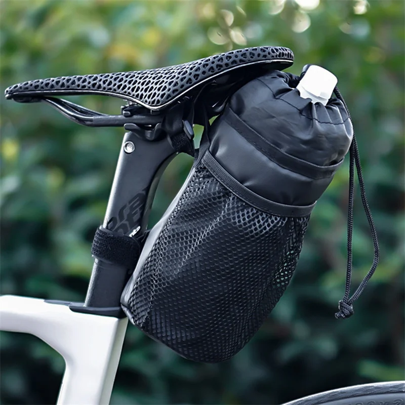 Bicycle Bag Cycling Water Bottle Carrier Pouch MTB Bike Insulated Kettle Thermal Bag Riding Handlebar Bag Bicycle Accessories