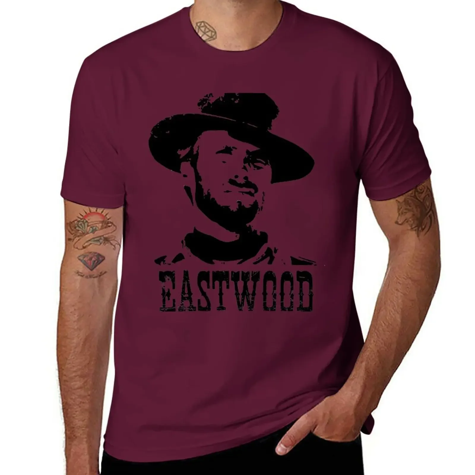 Clint Eastwood T-Shirt tee men graphic t-shirts anime Short Sleeve Round Collar new in tops & tees mens designer clothes manga