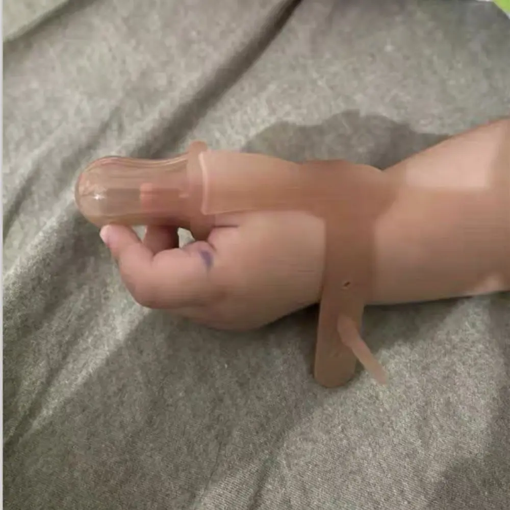 Orthodontics Silicone Teether Finger Orthosis Bite Finger Braces  Sucking Finger Braces Anti-eating Finger Thumb Gloves