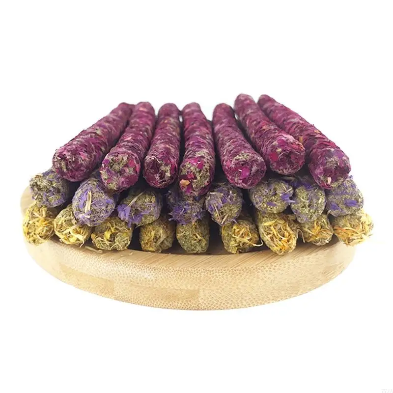 77Ja 18 piezas Hámster Chew Sticks Timothy para heno Treat para Gerbi