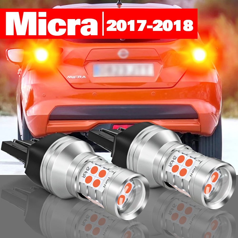 

For Nissan Micra 2017-2018 2pcs LED Brake Light Accessories