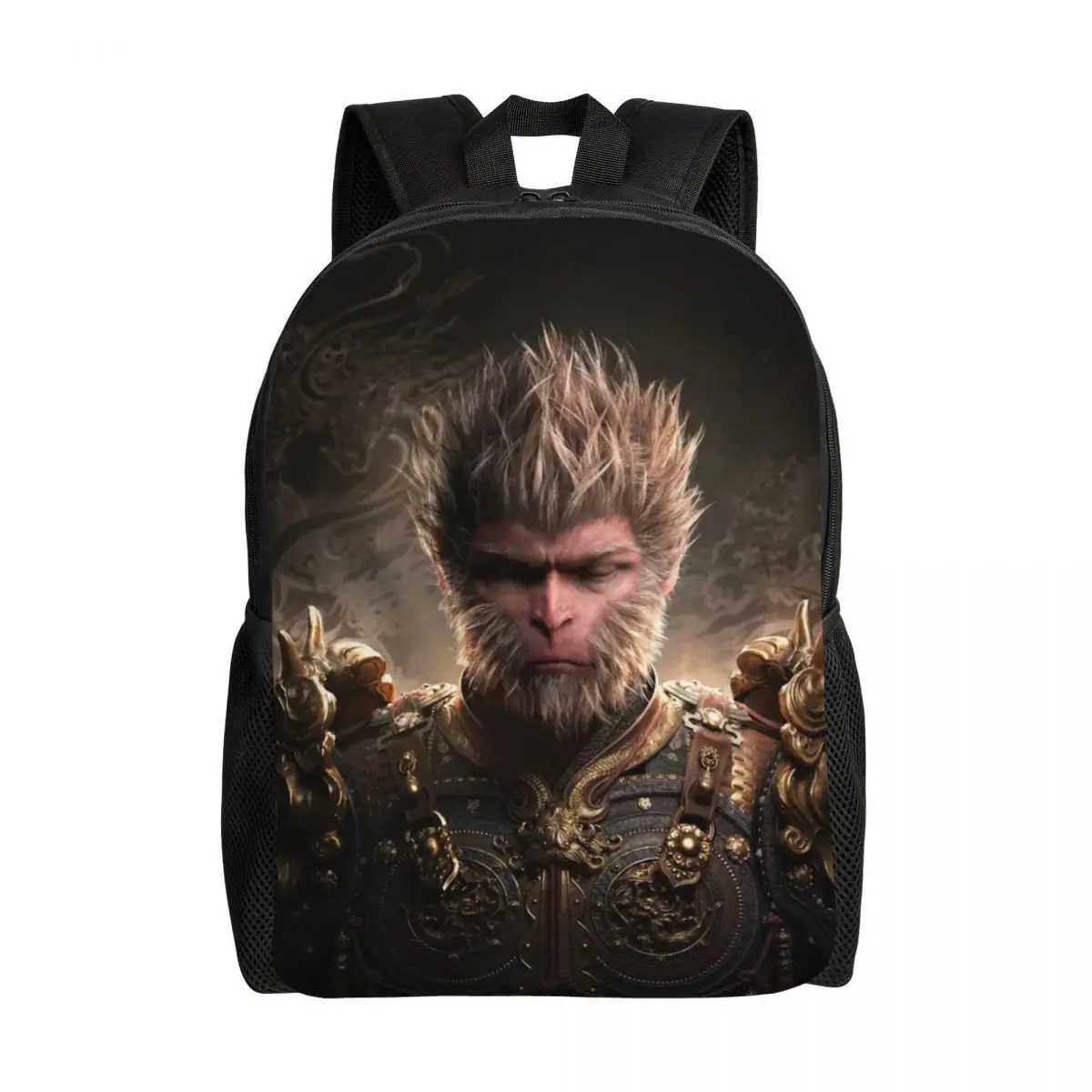 Custom Monkey King Wukong Myth Backpacks for Women Men Waterproof School College Video Game Lover Gaming Bag Printing Bookbag