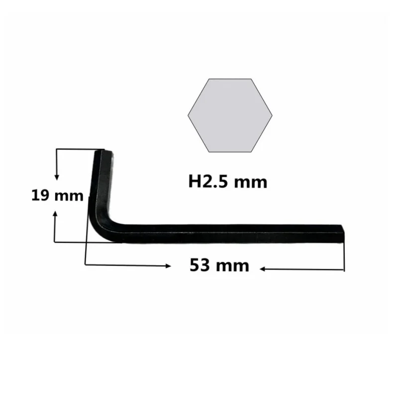 carbon steel L wrench M4 M5 bolt