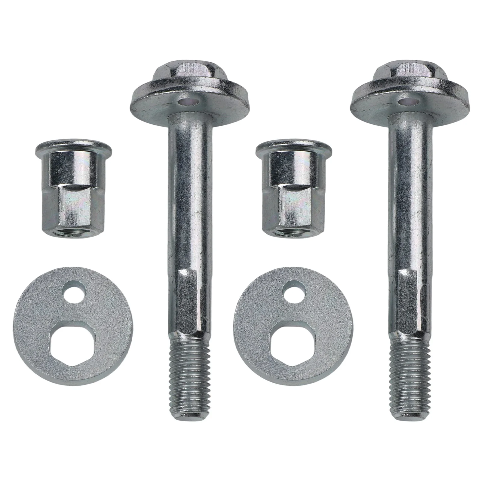 Alignment Bolts Set Rear Toe Link Bolts Brand New Condition High Reliability Metal Material Silver Car Maintenance