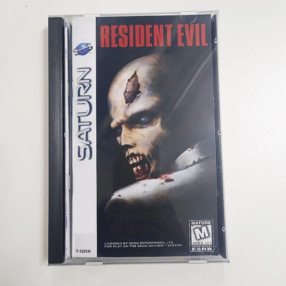 Saturn Copy Disc Game Resident evil With Manual Unlock SS Console Game Optical Drive Retro Video Direct Reading Game