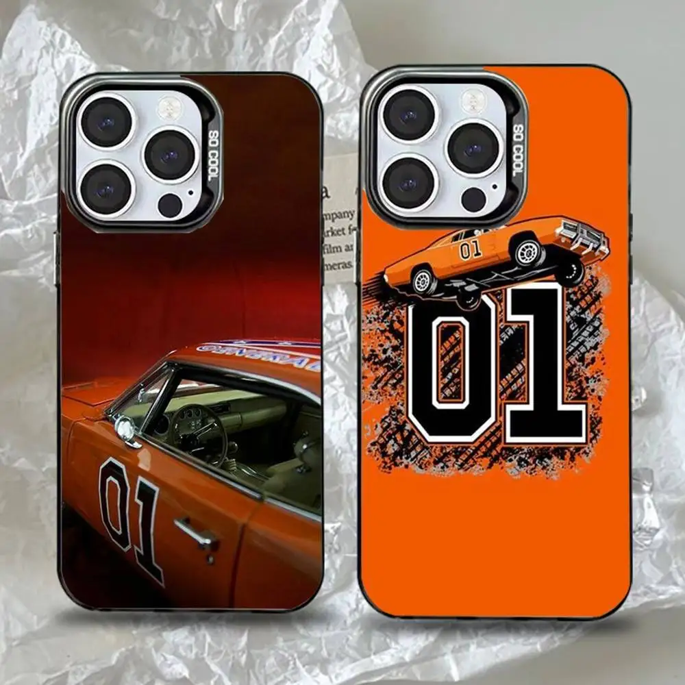 

The General Lee Dukes Of Hazzard 01 Phone Case For iPhone 16,15,14,13,12,Pro,Max,Plus,Mini,XS Anti Fall Black Matte Hard Bumper
