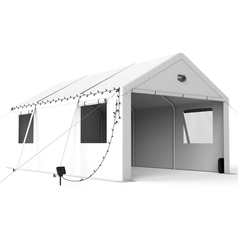 Carport Canopy 12x20 Heavy Duty, Carport Canopy, Portable Car Port Garage, Car Shelter All Weather, White