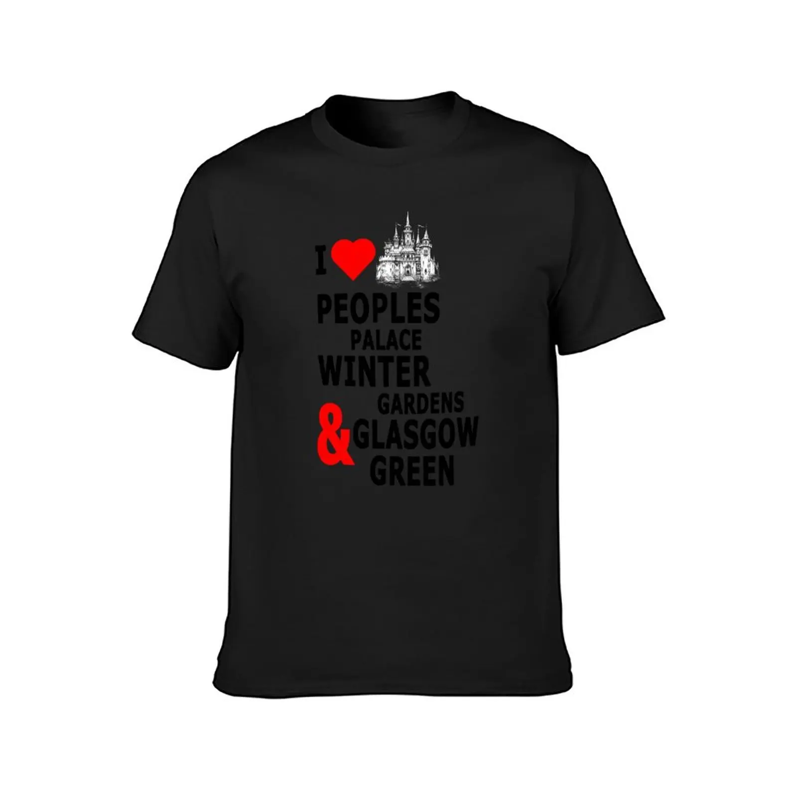 Friends of People's Palace Winter Gardens and Glasgow Green T-Shirt customizeds oversized Men's cotton t-shirt