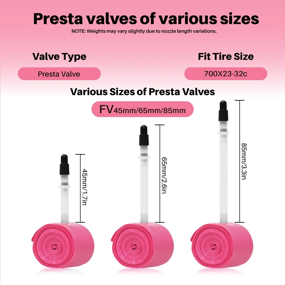 NPY خفيفة الدراجة الأنبوب الداخلي الطريق دراجة نارية إطار من البولي يوريثان 45 مللي متر/65 مللي متر/85 مللي متر طول الفرنسية صمام أنبوب خفيف للغاية الدراجات اكسسوارات #1