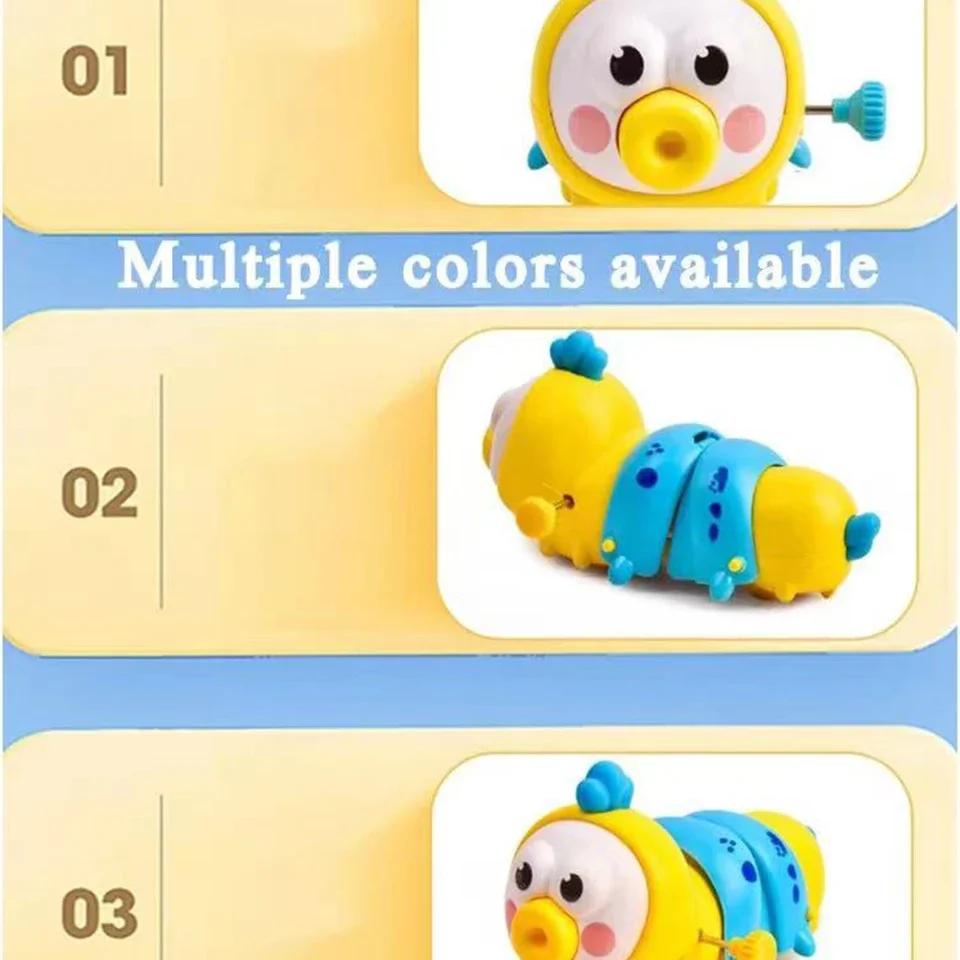 ألعاب كاتربيلر كرتونية من مادة ABS ، ألعاب زحف للأطفال ، مرح ، تعلم ، عمر 0-3 سنوات