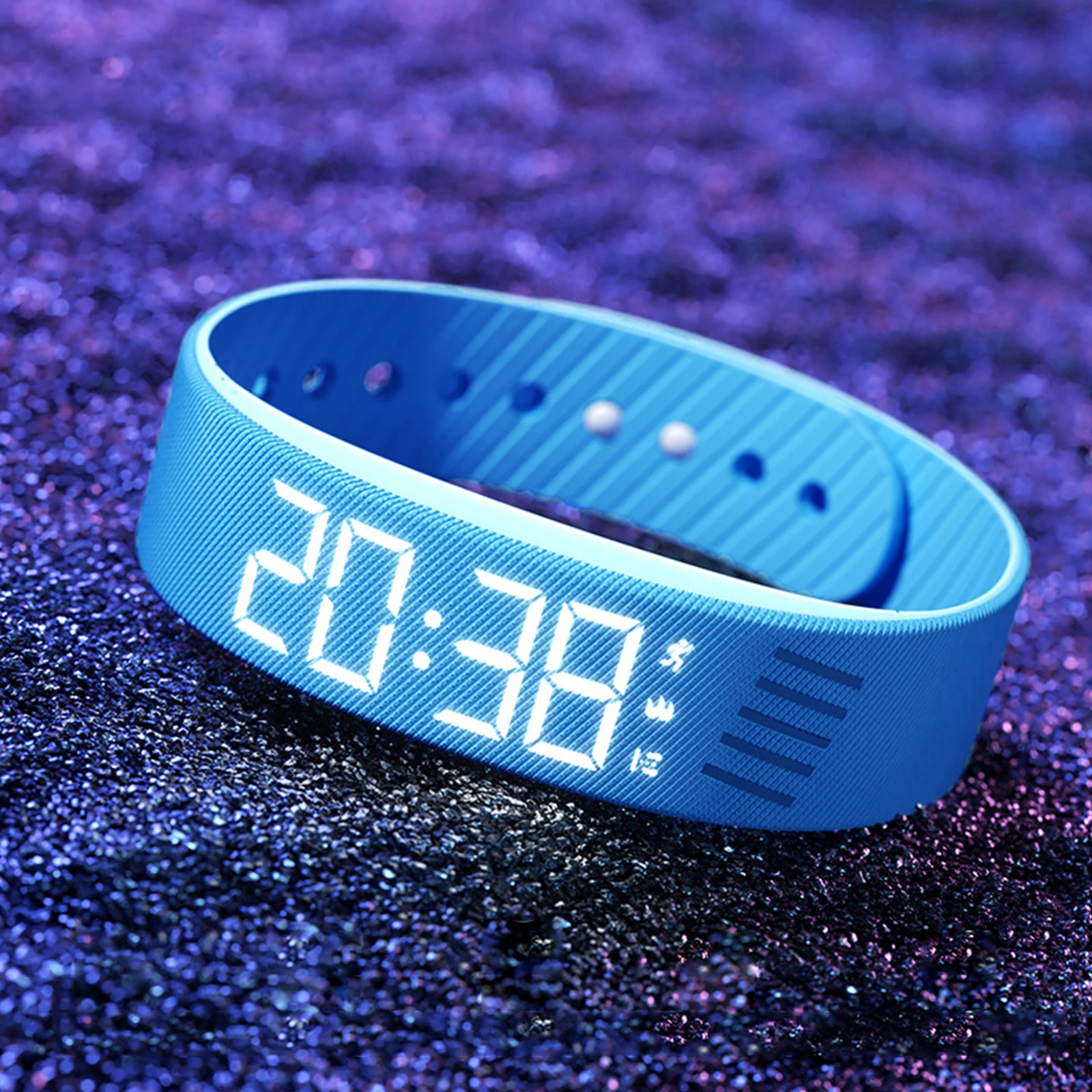 

Vibrating Alarm Wristband Waterproof Alarm Clock Watches with Step Counter Silent Wrist Shock Bands Smart Bracelet