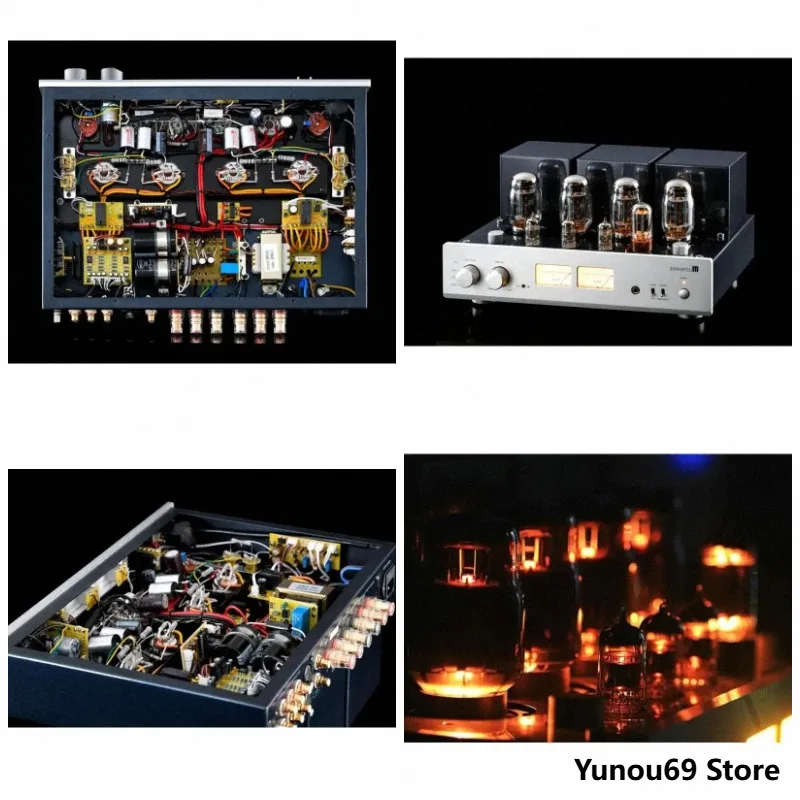 MUZISHARE X7 Balanced Tube Amplifier 260W KT88 Dual High Voltage Rectification Power Amp GZ34 With XLR Input Phono Preamplifier