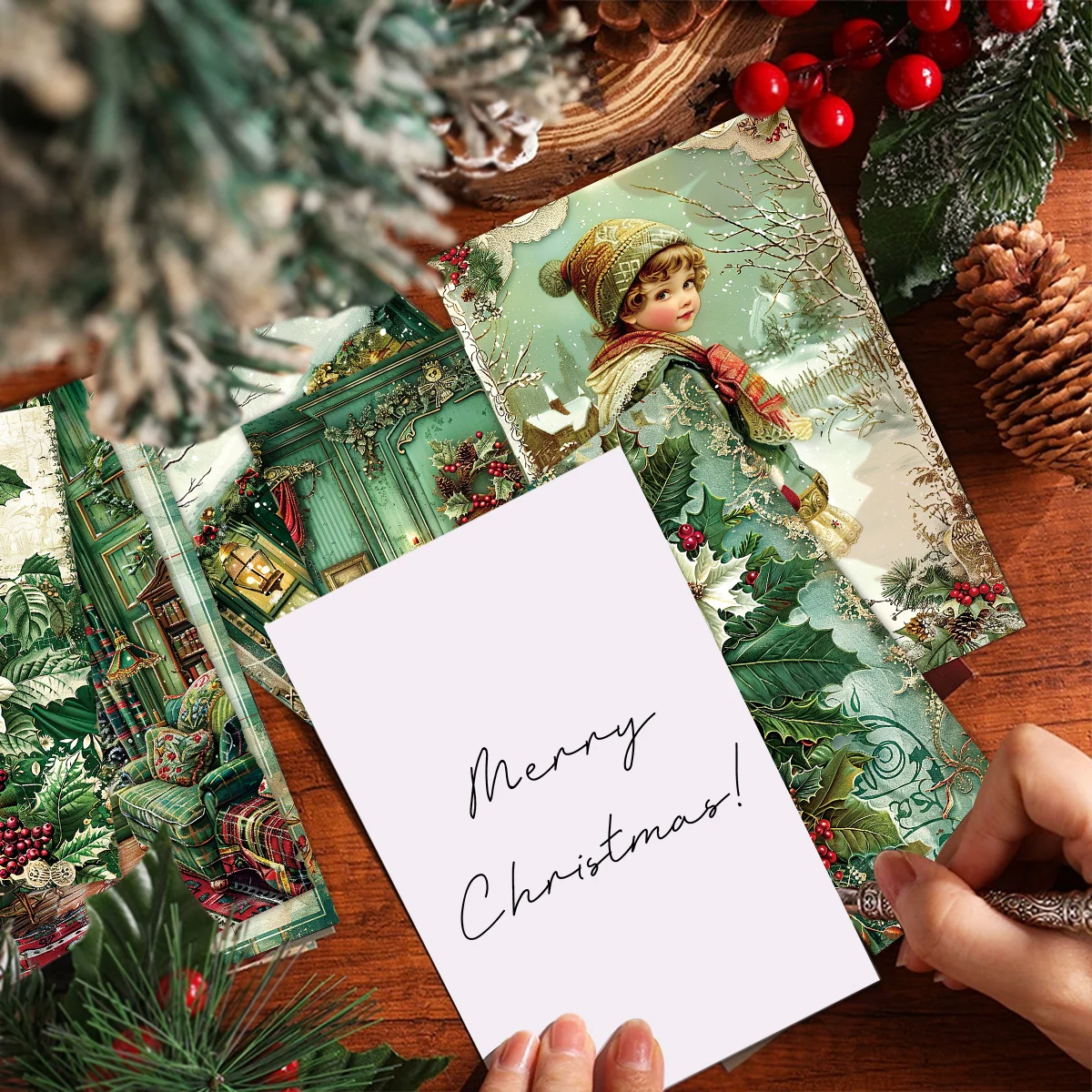 30pcs Vintage Christmas Green  - огляд і ціна Art Craft Village