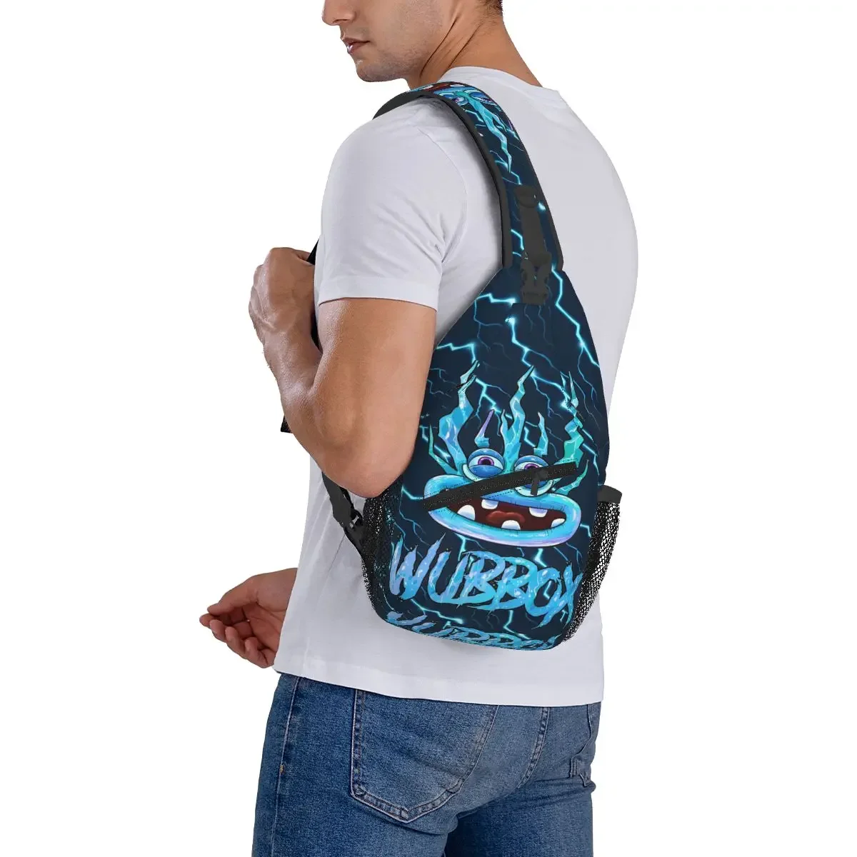 My Singing Monsters Wubbox Crossbody Sling Bag Cool Chest Bag Shoulder Backpack Daypack for Travel Hiking Travel Bookbag