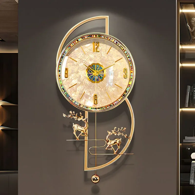 Large Luxury Wall Clocks Living Room Digital Restaurant Nordic Wall Watch Creative Silent Relogio De Parede Home Decoration