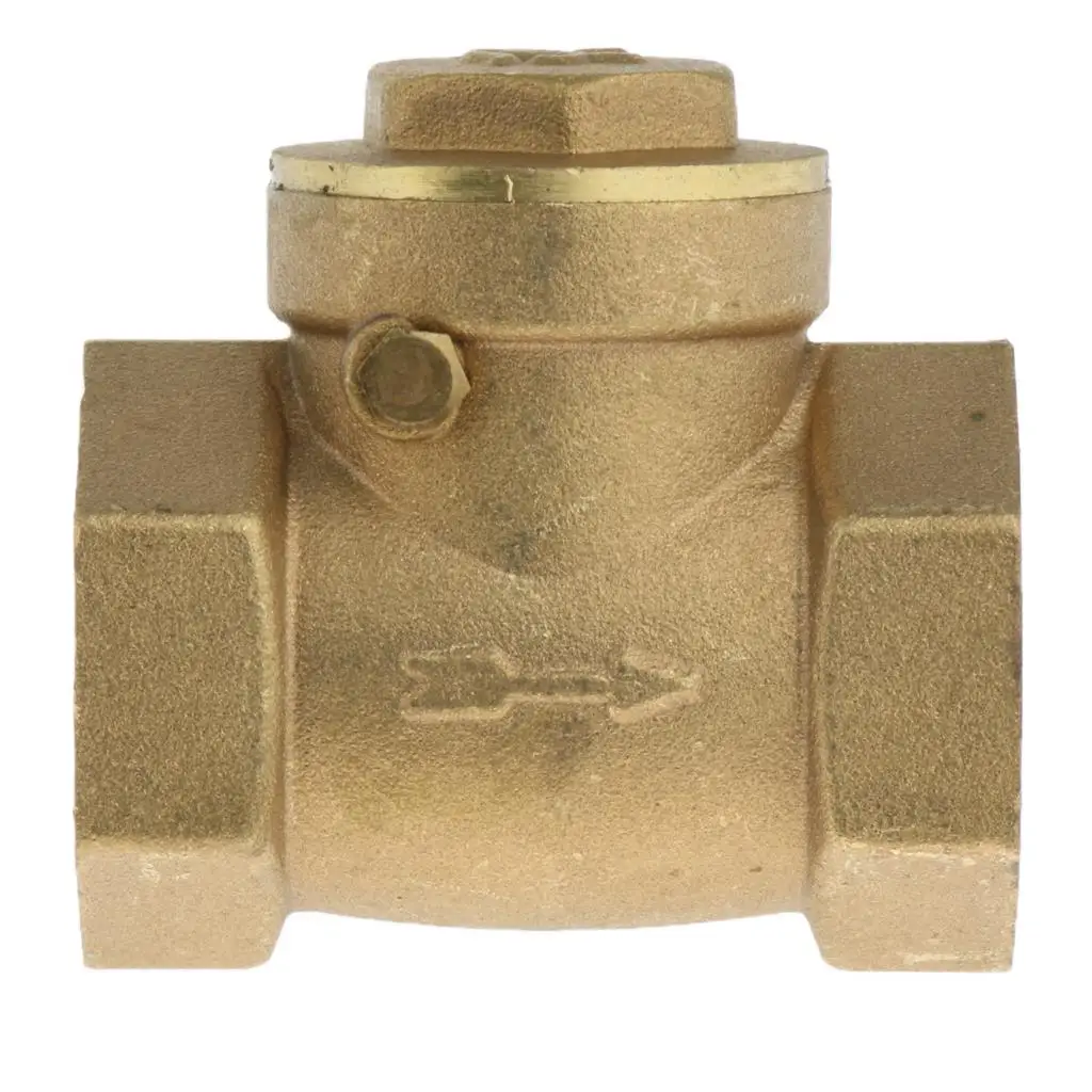 DN20 One Way Swing Check Valve, Female Thread, Brass Material, 3/4 inch