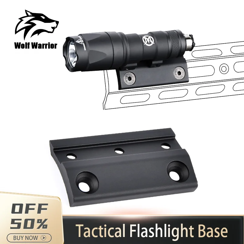 WADmersible-Base laser pour lampe de poche Airsoft, accessoires Surefir Mfemale M300, Glock 17, montage sur rail Picatinny, base lumineuse pour arme