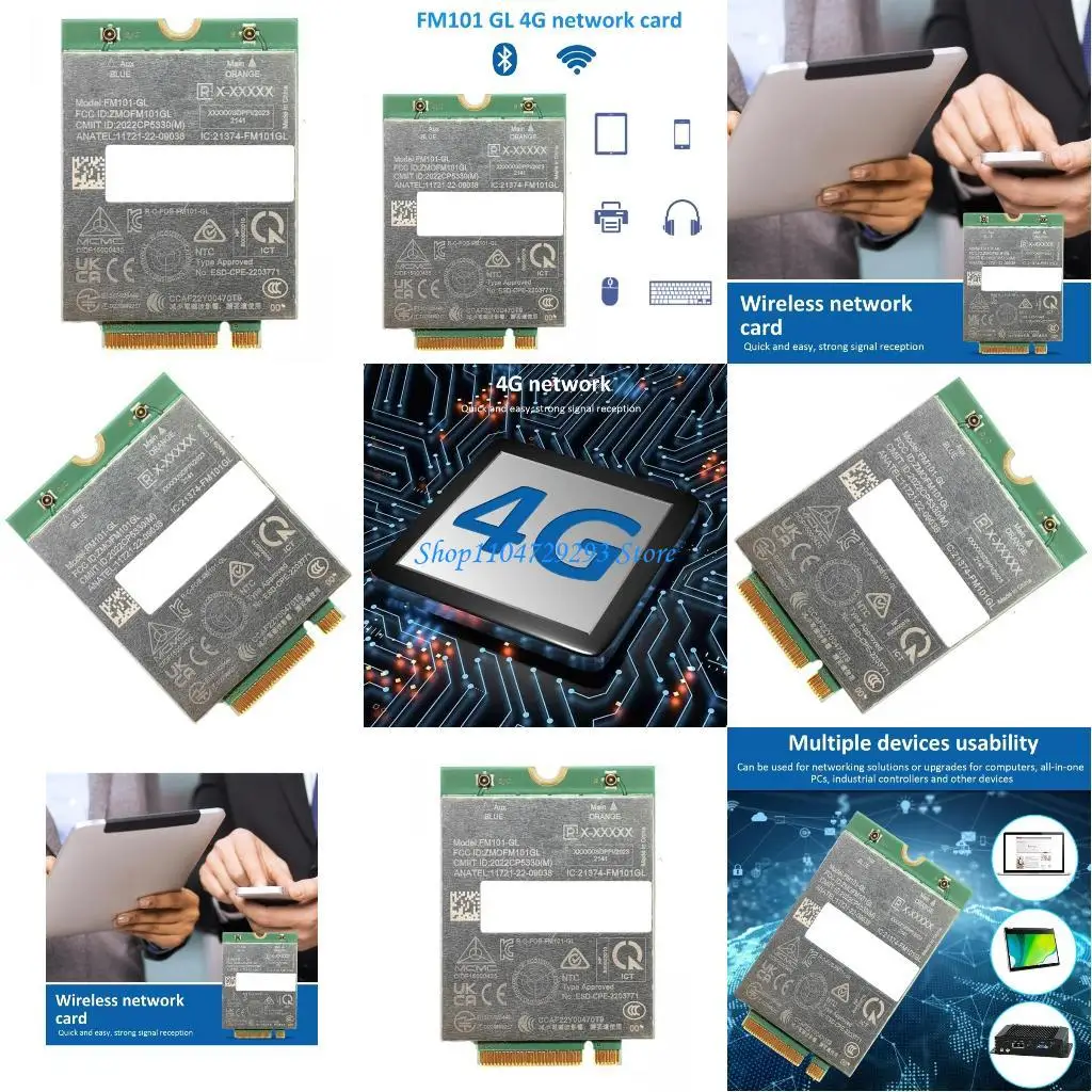 

Y2GD FM101GL 4G Card Cat6 300mbps Global Frequency Bands WCDMA Module Support