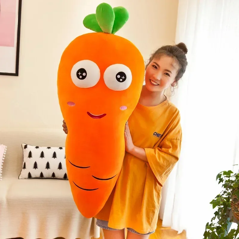 [Divertente] 100cm molto carino espressione morbida ravanello carota farcito peluche tenere cuscino decorazione della casa ragazza regalo di compleanno