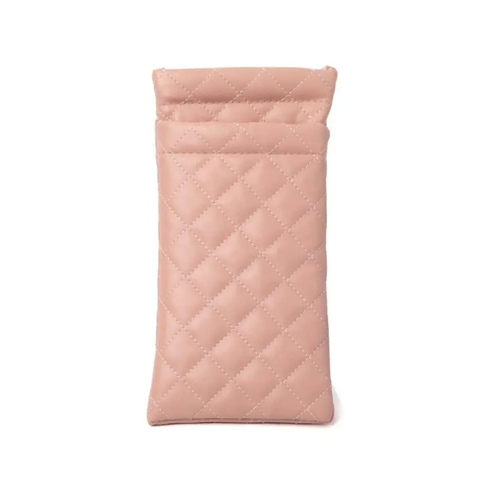 Single/Double-layer Sunglasses Storage Bag Waterproof PU Leather Glasses Bag High-end Coins Lipsticks Pouch