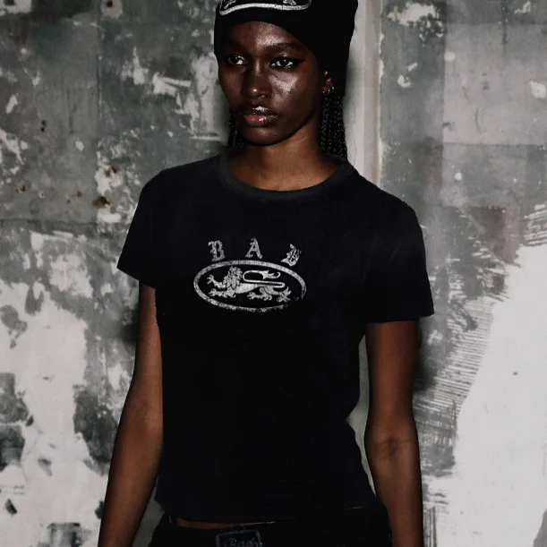 レトロアメリカンヒョウ柄レター半袖Tシャツストリートセクシーガール迷彩トップ男性と女性のための夏の綿ブレンド