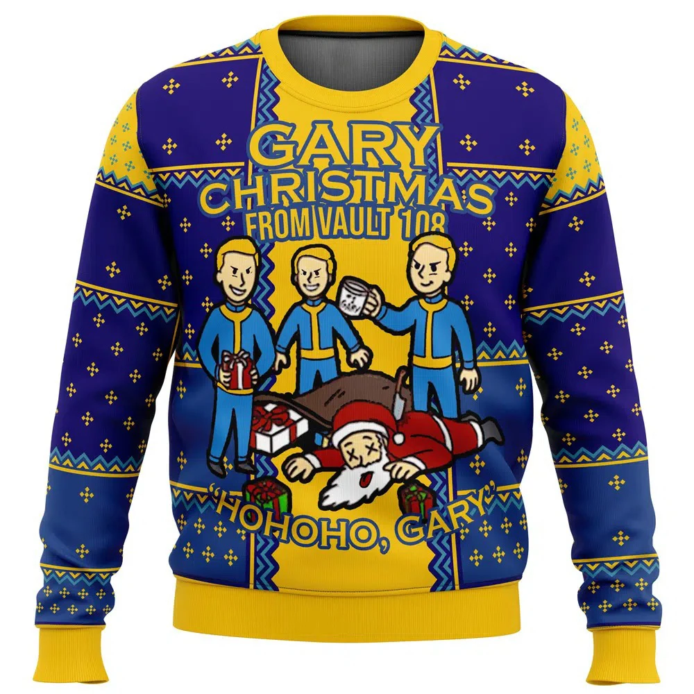 Fallout Gary Ugly Merry Christmas свитер 2025 Новая модная мужская толстовка с капюшоном большого размера, пуловер, топы, зимняя женская толстовка Fallout Gary Ugly Merry Christmas свитер 2025 Новая модная мужская толстовка с капюшоном большого размера, пуловер, топы, зимняя женская толстовка