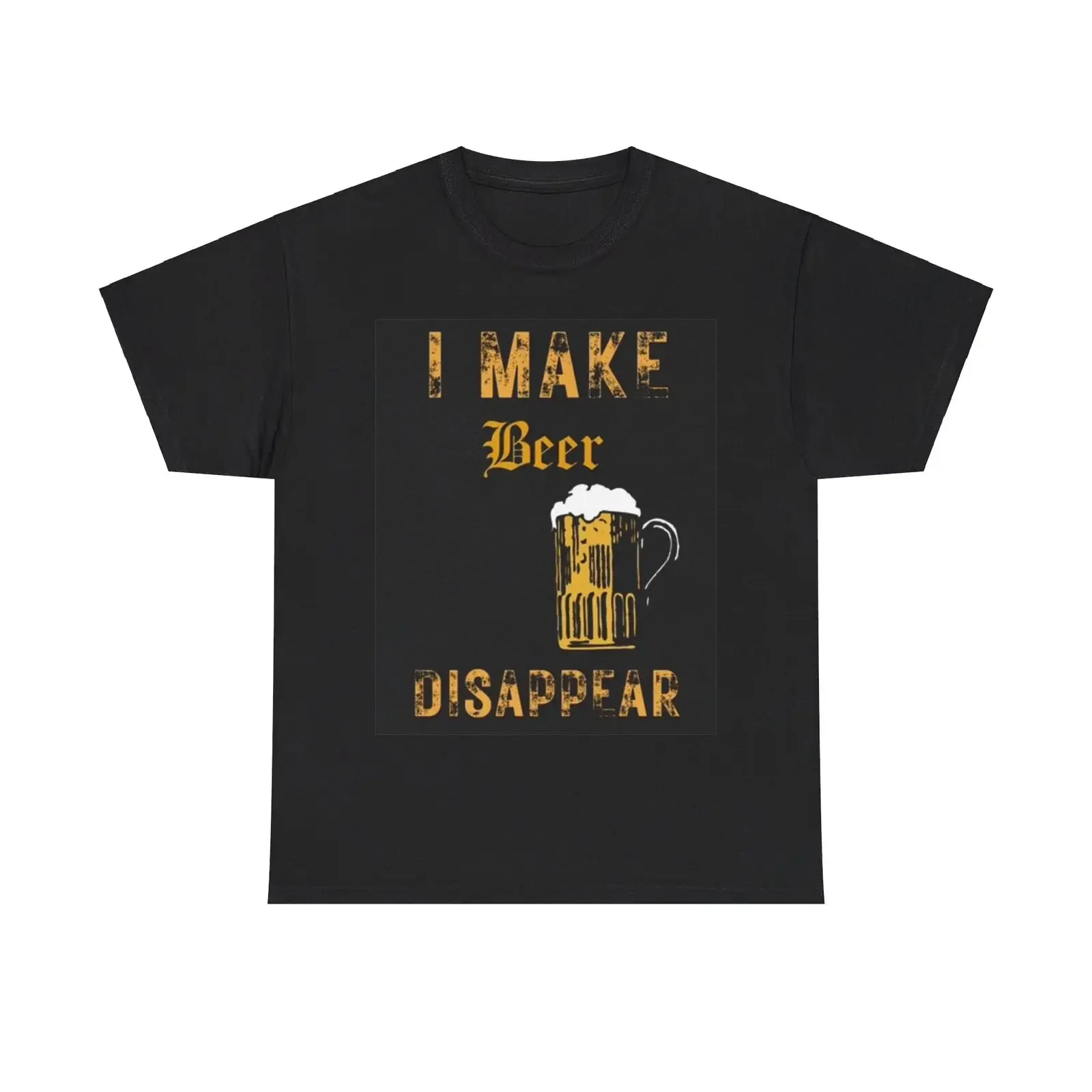 I Make Beer Disappear Shirt Graphic Funny Jokes Unisex Heavy Cotton Tee