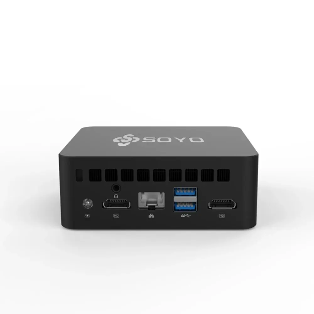 SOYO-Mini PC com Windows 11 Pro, Intel N100, Compacto e Ideal para Casa, Negócios e Jogos, 16GB de RAM, SSD 512GB, M2PLUS2