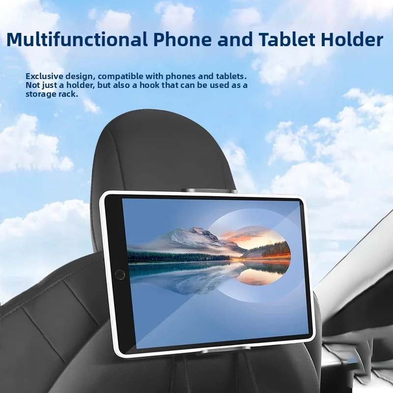 Tesla Tablet Accessories - テスラアップグレード用タブレットホルダー後部座席スタンドフック電話とiPadマウントカーアクセサリー
