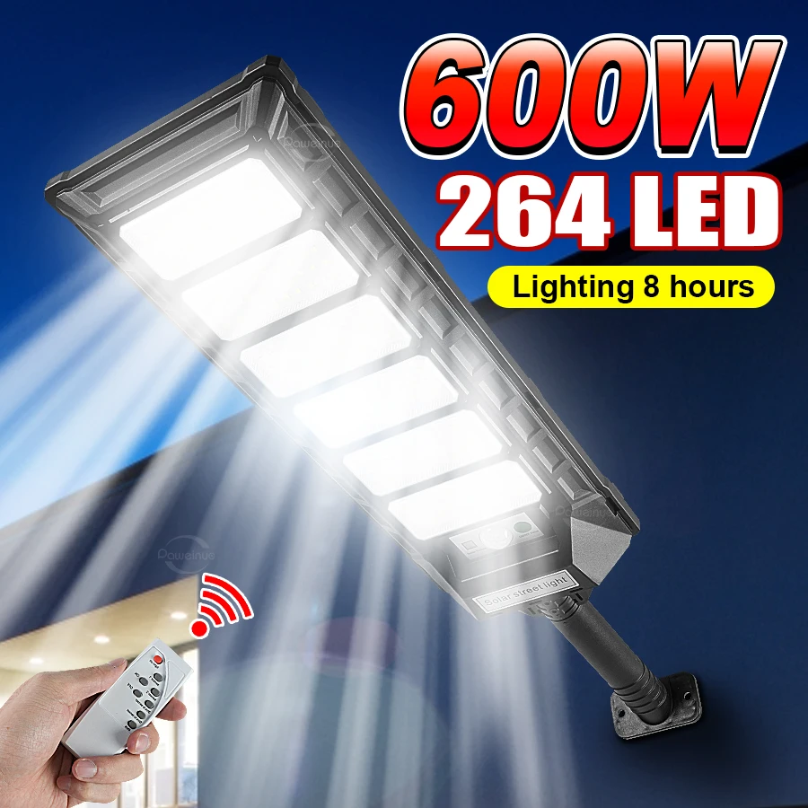

Newest Super Bright LED Solar Lamp with Motion Sensor Solar Light Outdoor Waterproof IP66 500㎡ Ultra Bright Courtyard Wall Lamp