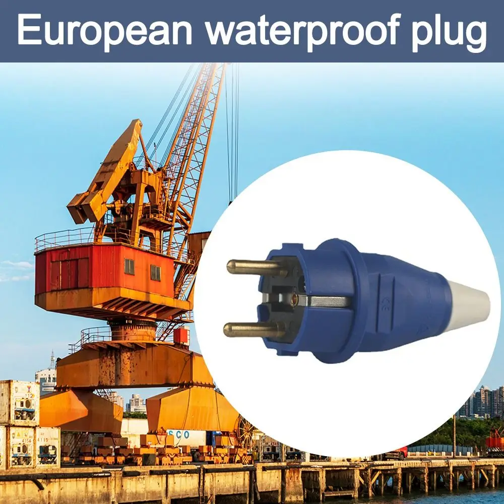 16A Industrial Plug Socket 220V-240V IP44 EU Specification Cable Wire Connector 2P+E European Specifications