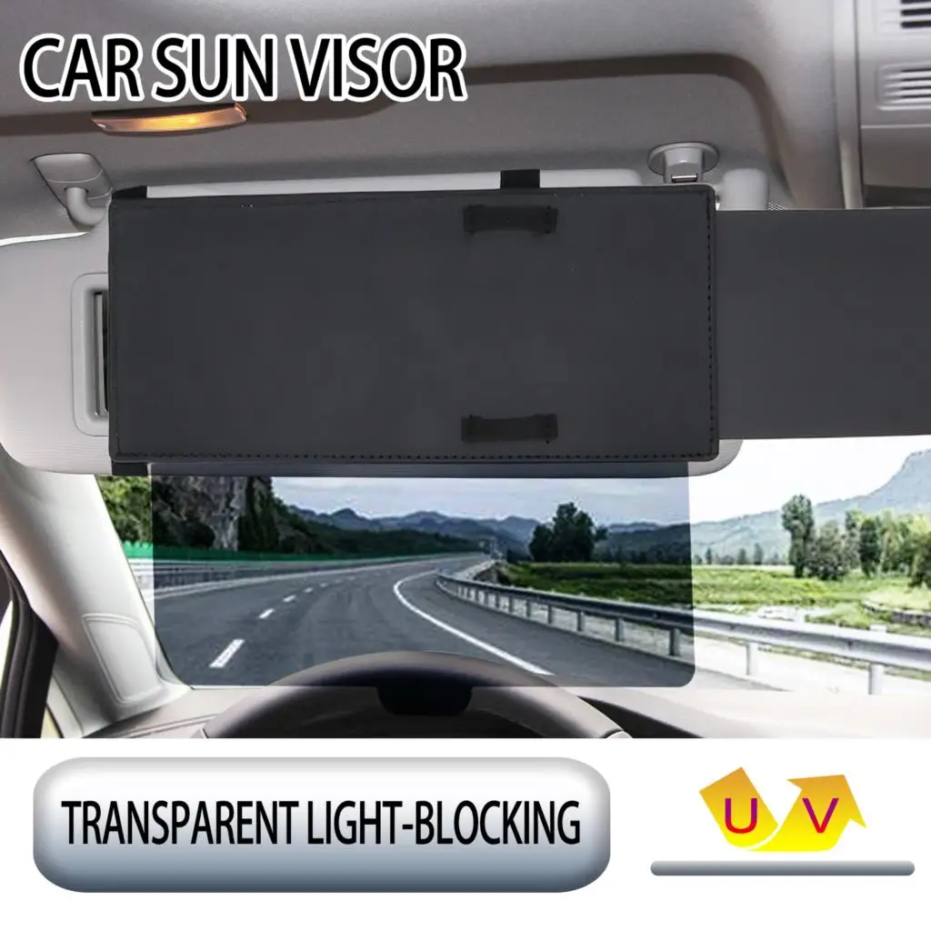 Universal Car Sun Visor Anti Sunlight Dazzling Goggle Day Night Vision Driving Mirror Flexible Clear View Visor Car Accessories